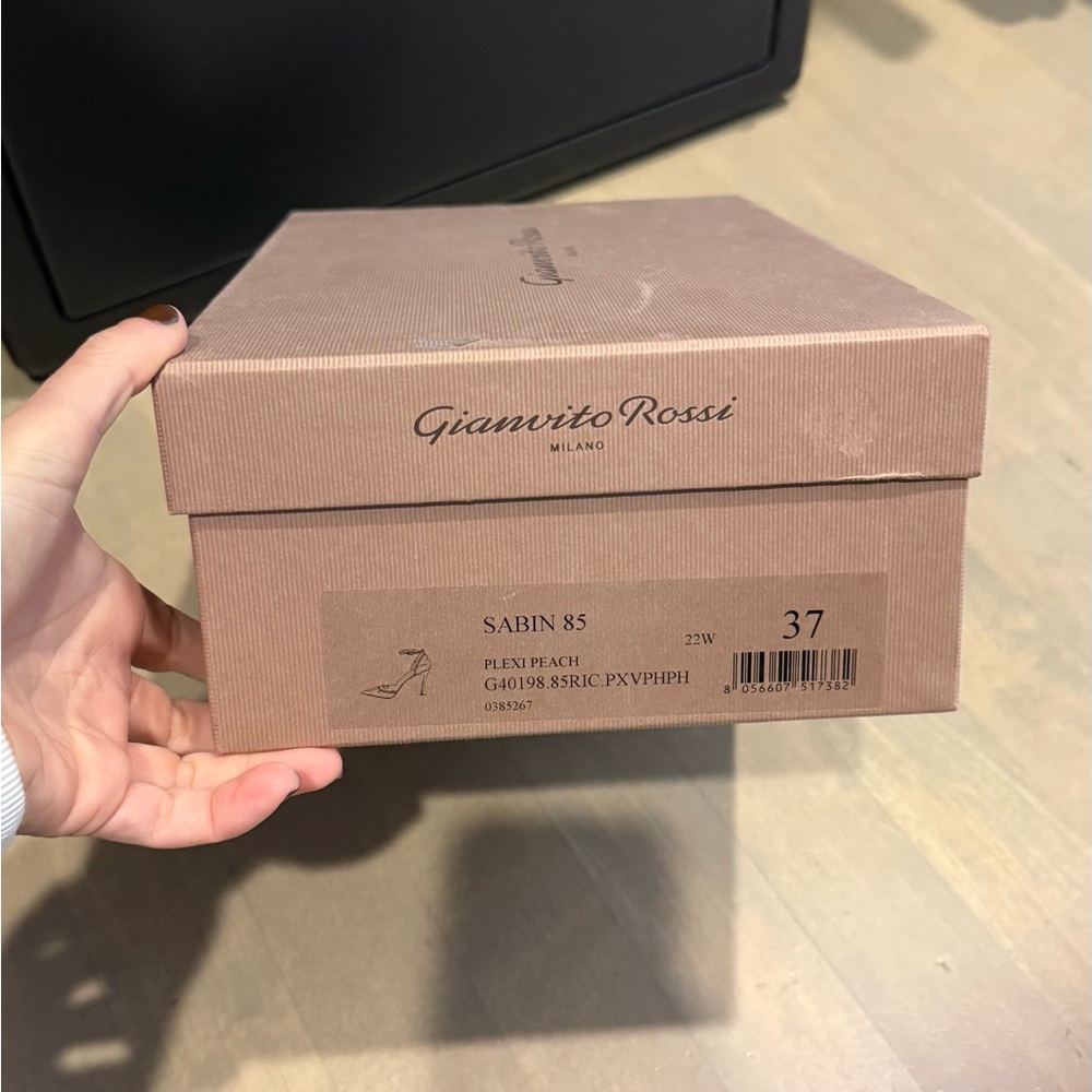 Gianvito Rossi Blush and Clear Heels - Picture 5 of 5